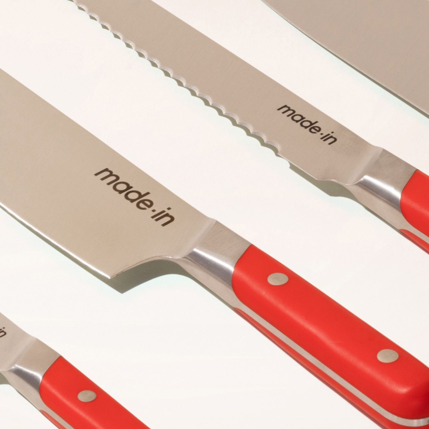  Made In Cookware - 8 Chef Knife France - Full Tang With Pomme  Red Handle: Home & Kitchen